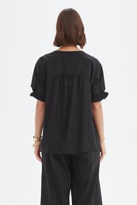 Tirelli Ruffle Sleeve Lyocell Top