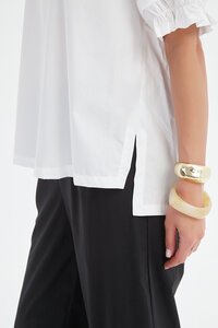Tirelli Ruffle Sleeve Lyocell Top