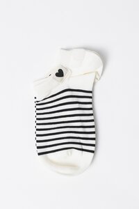 Stella + Gemma Socks Stripe Heart Logo