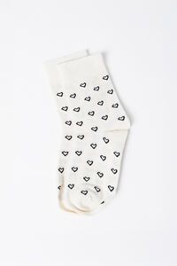 Stella + Gemma Outline Heart Socks