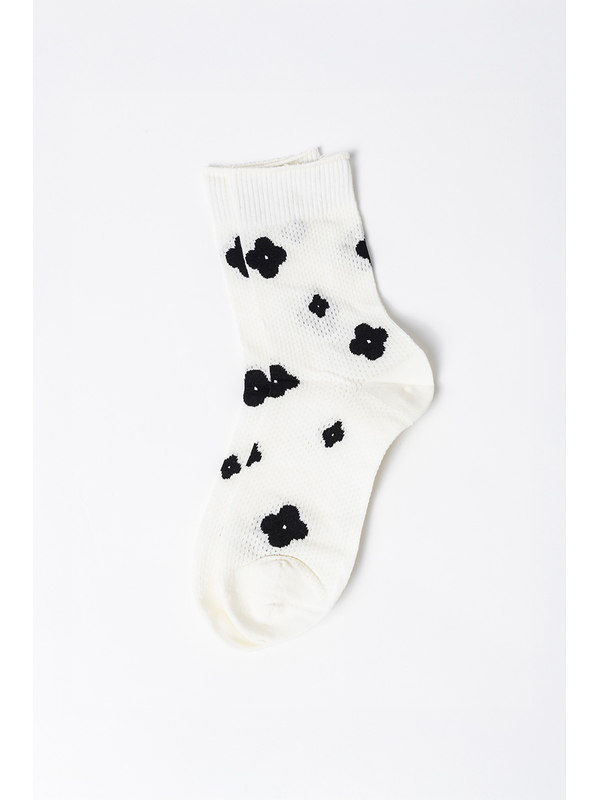 Stella + Gemma Sheer Flowers Sock