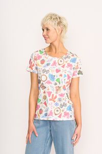 Preen AOP Round Neck Tee