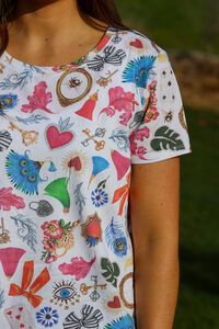 Preen AOP Round Neck Tee