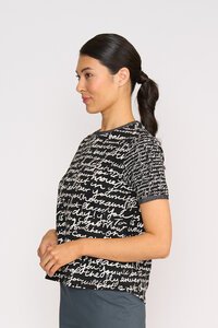 Memo Contrast Rib Tee