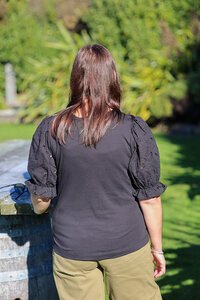 Esplanade Contrast Sleeves Top