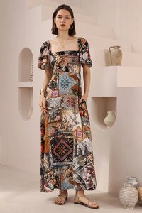 Iris Maxi Square Neck Maxi Dress
