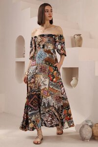 Iris Maxi Square Neck Maxi Dress