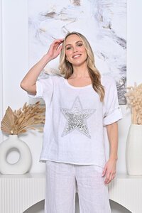 AE Luxe Sequins Star Top