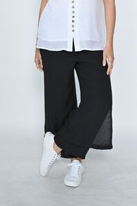 La Mode Side Button Layered Beach Pant