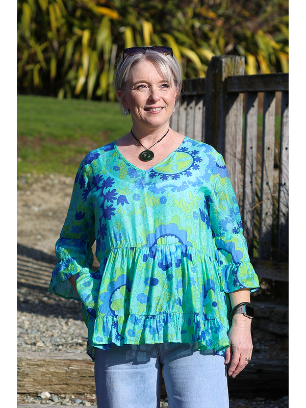 Democracy Liliana Tiered Top