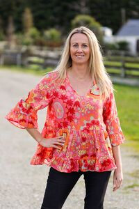 Democracy Liliana Tiered Top