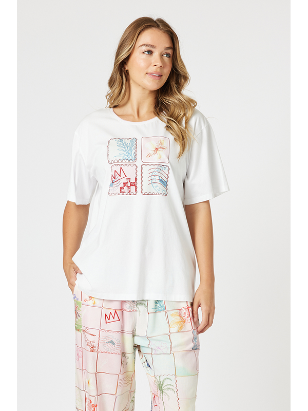 Threadz Capri Print Tee