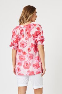 Threadz Pink Poppies Top