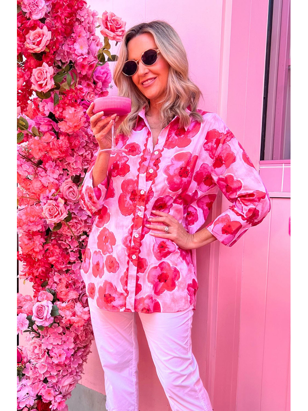 Threadz Pink Poppies Shirt