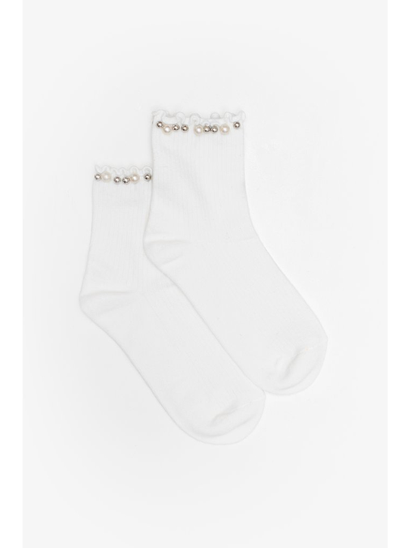 Antler Pearl Top Sock