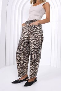 Monaco Leopard Leo Barrel Jeans