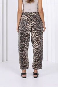 Monaco Leopard Leo Barrel Jeans