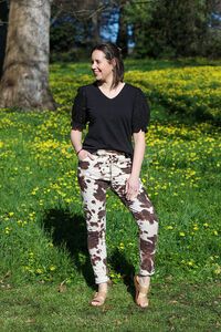 Wednesday Lulu Cow Print Joggers