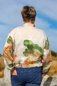 Wednesday Lulu Tie Waist Bomber Jacket