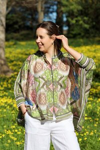 Wednesday Lulu Button Front Layer Top