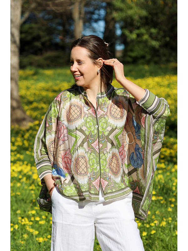 Wednesday Lulu Button Front Layer Top