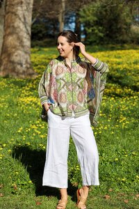 Wednesday Lulu Button Front Layer Top