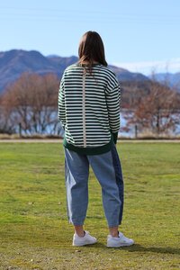 Moss Stripe Sweat