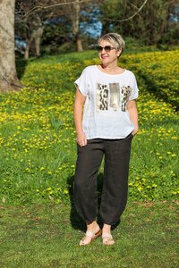 Wednesday Lulu Sequin Animal Top