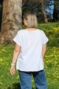 Wednesday Lulu Sunflower Linen Top