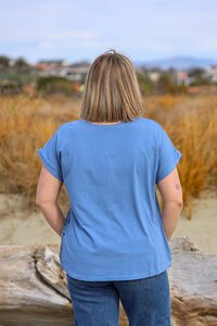 Wednesday Lulu Garden Floral Linen Top