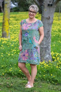 Wednesday Lulu Rib Panel Dress