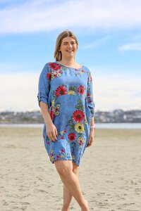 Wednesday Lulu Rib Panel LS Cocoon Dress