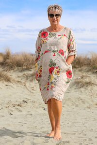 Wednesday Lulu Rib Panel LS Cocoon Dress
