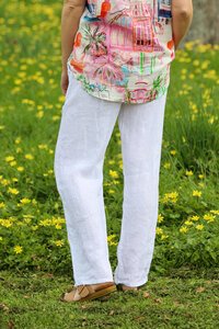 Wednesday Lulu Pull On Linen Pant