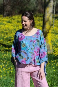 Wednesday Lulu Floral Layer Top