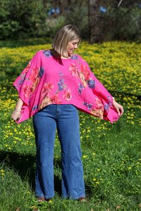 Wednesday Lulu Floral Layer Top