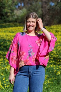 Wednesday Lulu Floral Layer Top