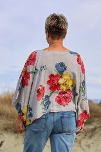 Wednesday Lulu Floral Layer Top