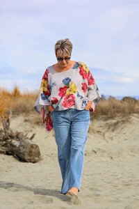Wednesday Lulu Floral Layer Top
