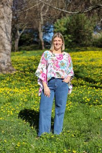 Wednesday Lulu Floral Layer Top