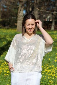 Wednesday Lulu Lace Front Top
