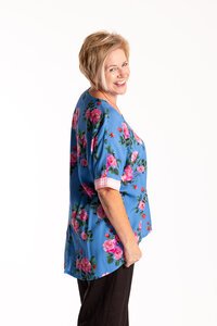 Jellicoe Persian Blue Relaxed Top