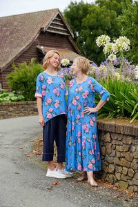 Jellicoe Persian Blue Relaxed Top