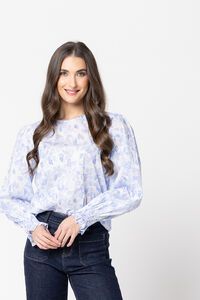 Leila + Luca Molly Bluebell Top