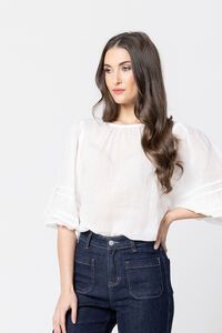 Leila + Luca Fateful Puff Sleeve Top