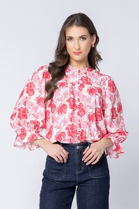 Seeking Lola Pink Lotus Celia Top
