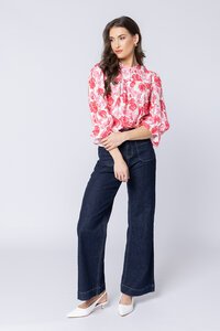 Seeking Lola Pink Lotus Celia Top