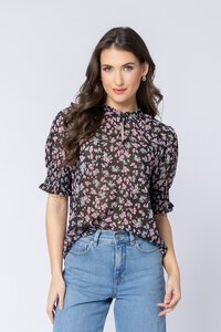 Seeking Lola Summer Rose Movement SS Blouse