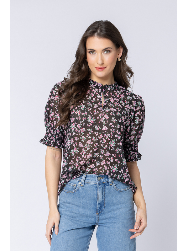 Seeking Lola Summer Rose Movement SS Blouse