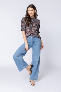 Seeking Lola Summer Rose Movement SS Blouse